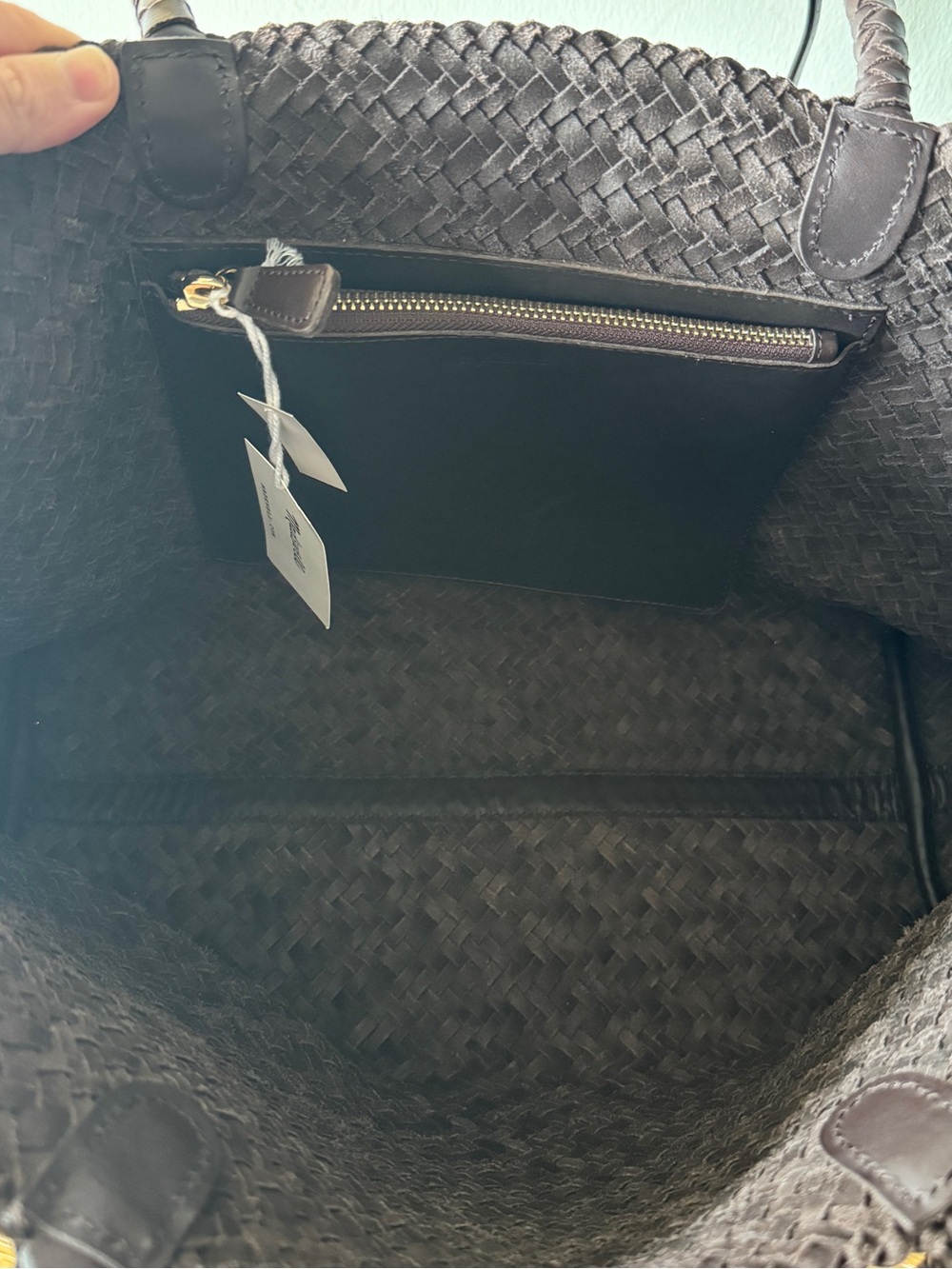 NWT! | MADEWELL The Signature Woven Tote in Coffee Bean | 100% Leather | NP318 - Picture 11 of 16